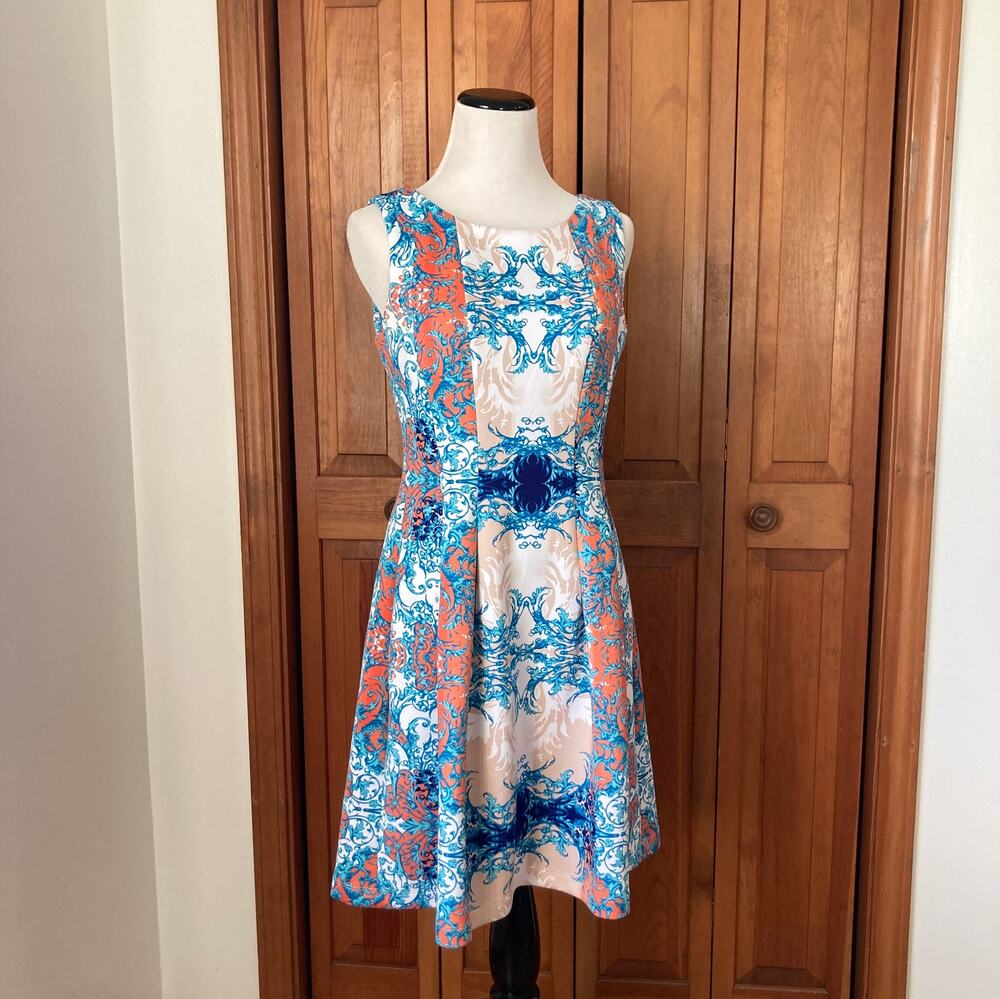 Gabby Skye Stretch Fit & Flare Dress, Size 6
